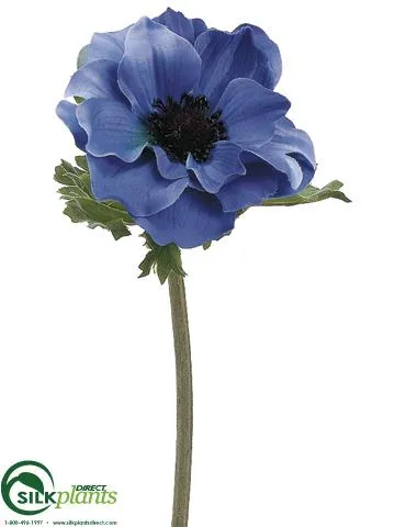 Silk Plants Direct Anemone Spray - Cream - Pack of 12