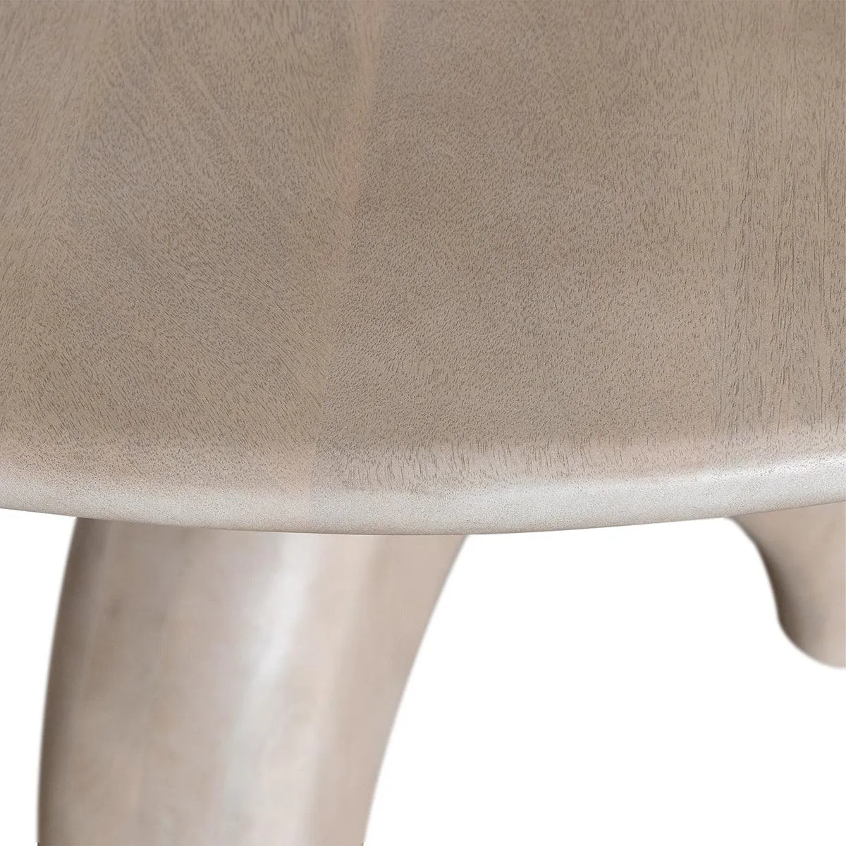 Smooth Natural Mango Wood Dining Table