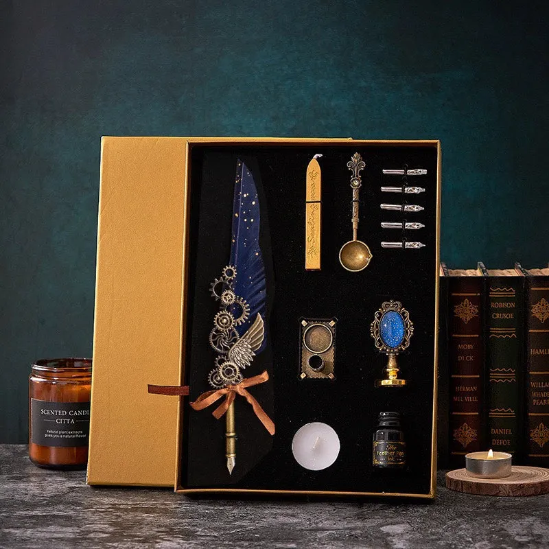 Special Present Enchanted Quill - Elevate Your Correspondence with a Captivating Feather Pen Set