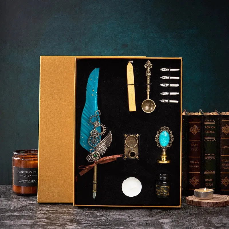 Special Present Enchanted Quill - Elevate Your Correspondence with a Captivating Feather Pen Set