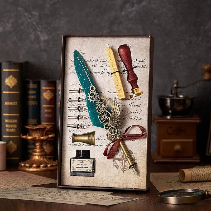 Special Present Enchanted Quill - Elevate Your Correspondence with a Captivating Feather Pen Set