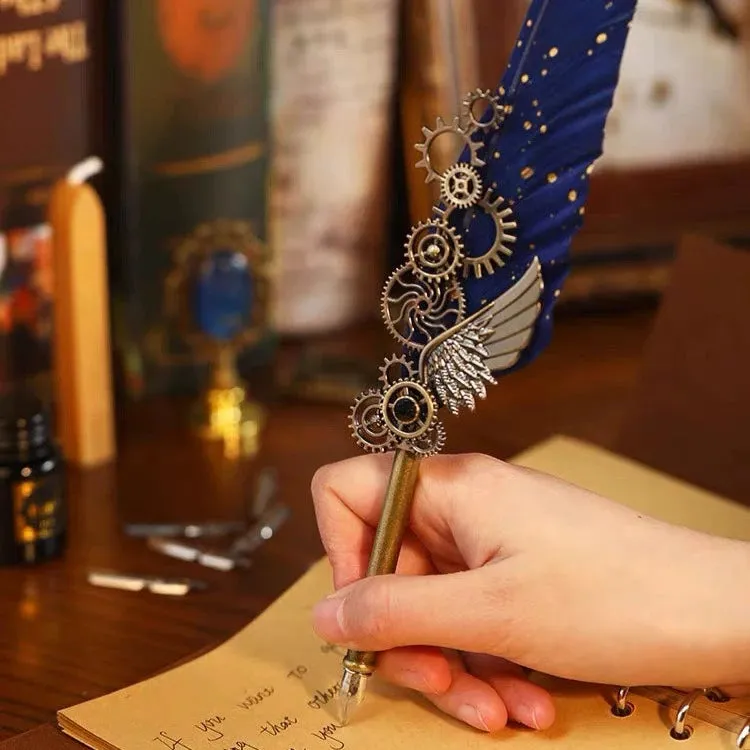 Special Present Enchanted Quill - Elevate Your Correspondence with a Captivating Feather Pen Set