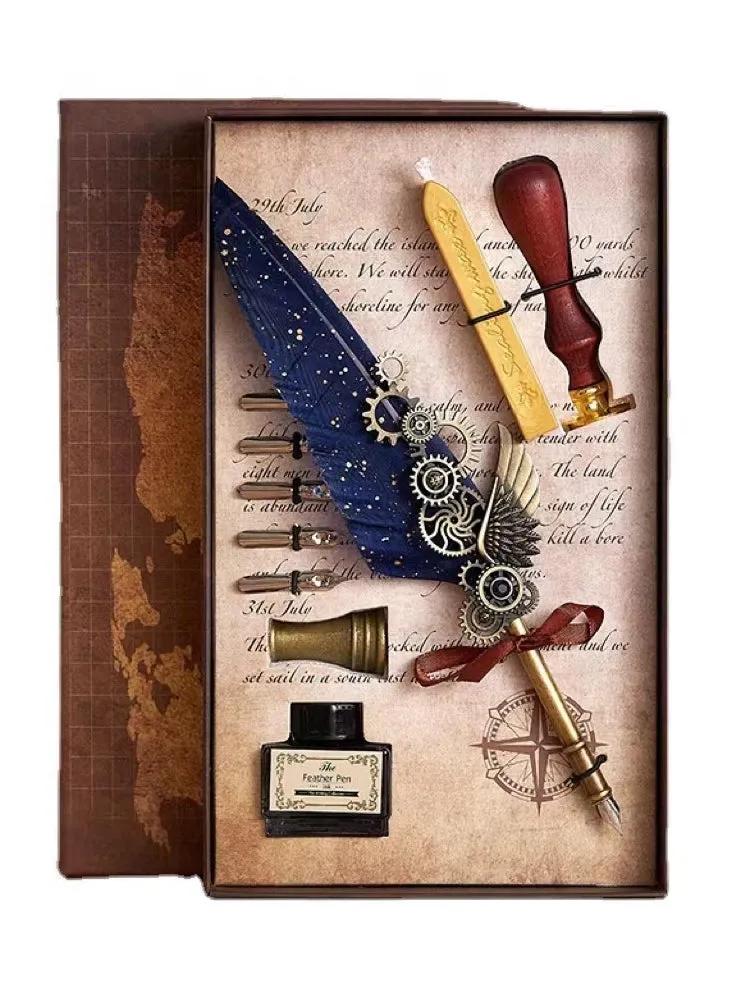 Special Present Enchanted Quill - Elevate Your Correspondence with a Captivating Feather Pen Set