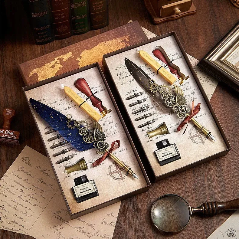 Special Present Enchanted Quill - Elevate Your Correspondence with a Captivating Feather Pen Set