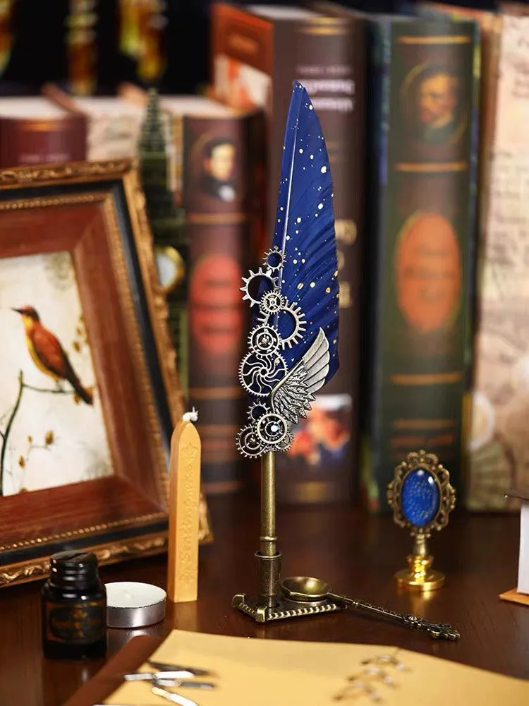 Special Present Enchanted Quill - Elevate Your Correspondence with a Captivating Feather Pen Set