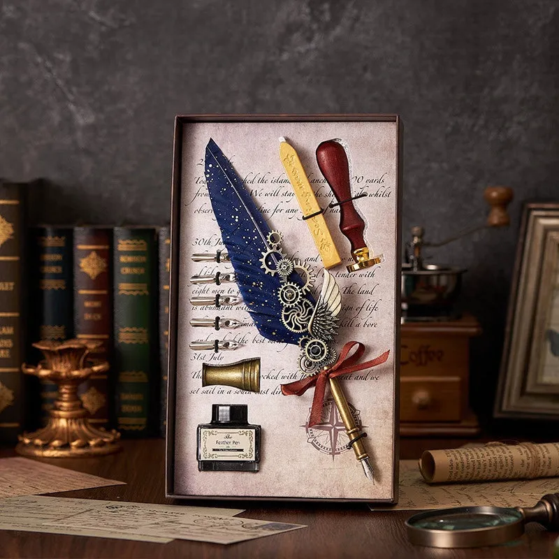 Special Present Enchanted Quill - Elevate Your Correspondence with a Captivating Feather Pen Set