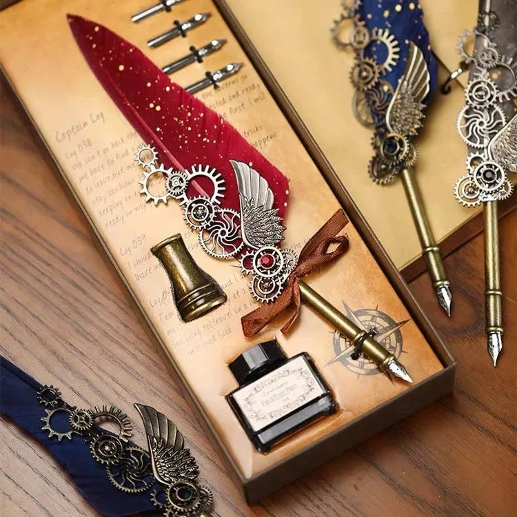 Special Present Enchanted Quill - Elevate Your Correspondence with a Captivating Feather Pen Set