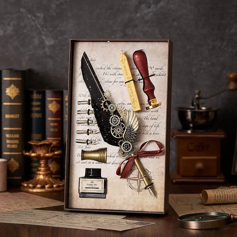 Special Present Enchanted Quill - Elevate Your Correspondence with a Captivating Feather Pen Set
