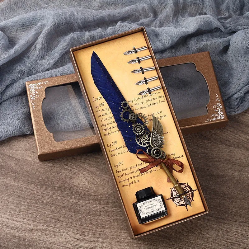 Special Present Enchanted Quill - Elevate Your Correspondence with a Captivating Feather Pen Set