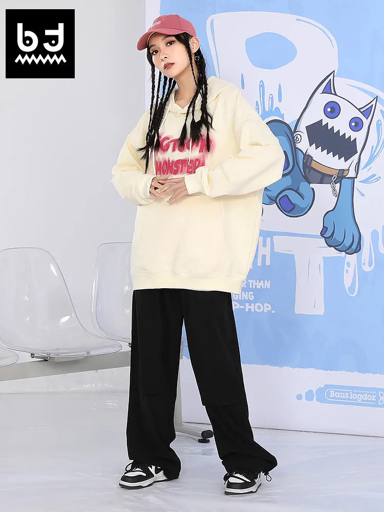 Spin Phantom English letter print loose hoodie