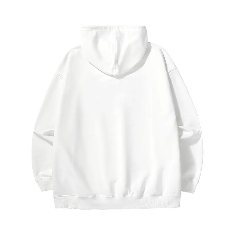Spin Phantom English letter print loose hoodie