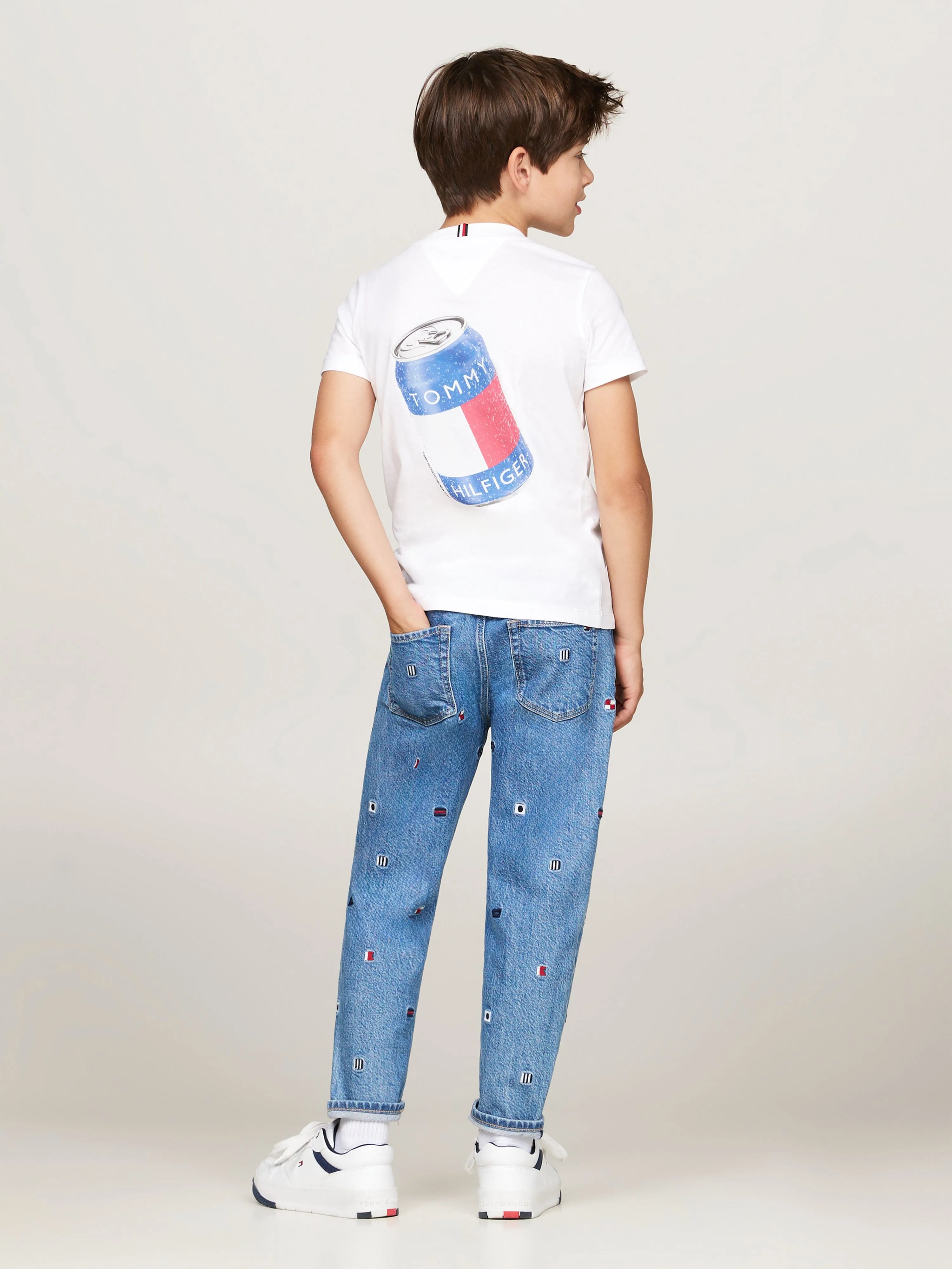 Tommy Hilfiger Boys Fun Print T-Shirt in White