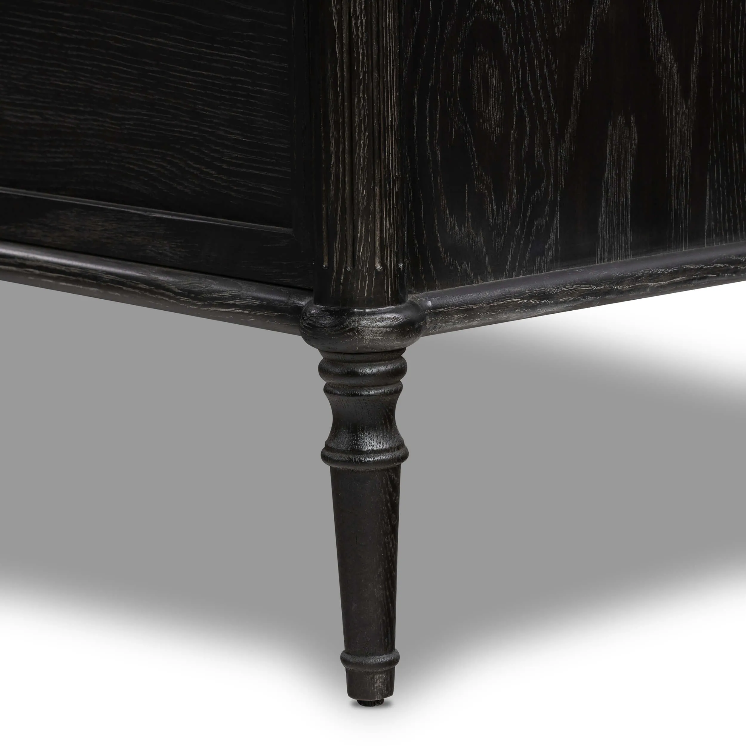 Toulouse 6 Drawer Dresser, Distressed Black