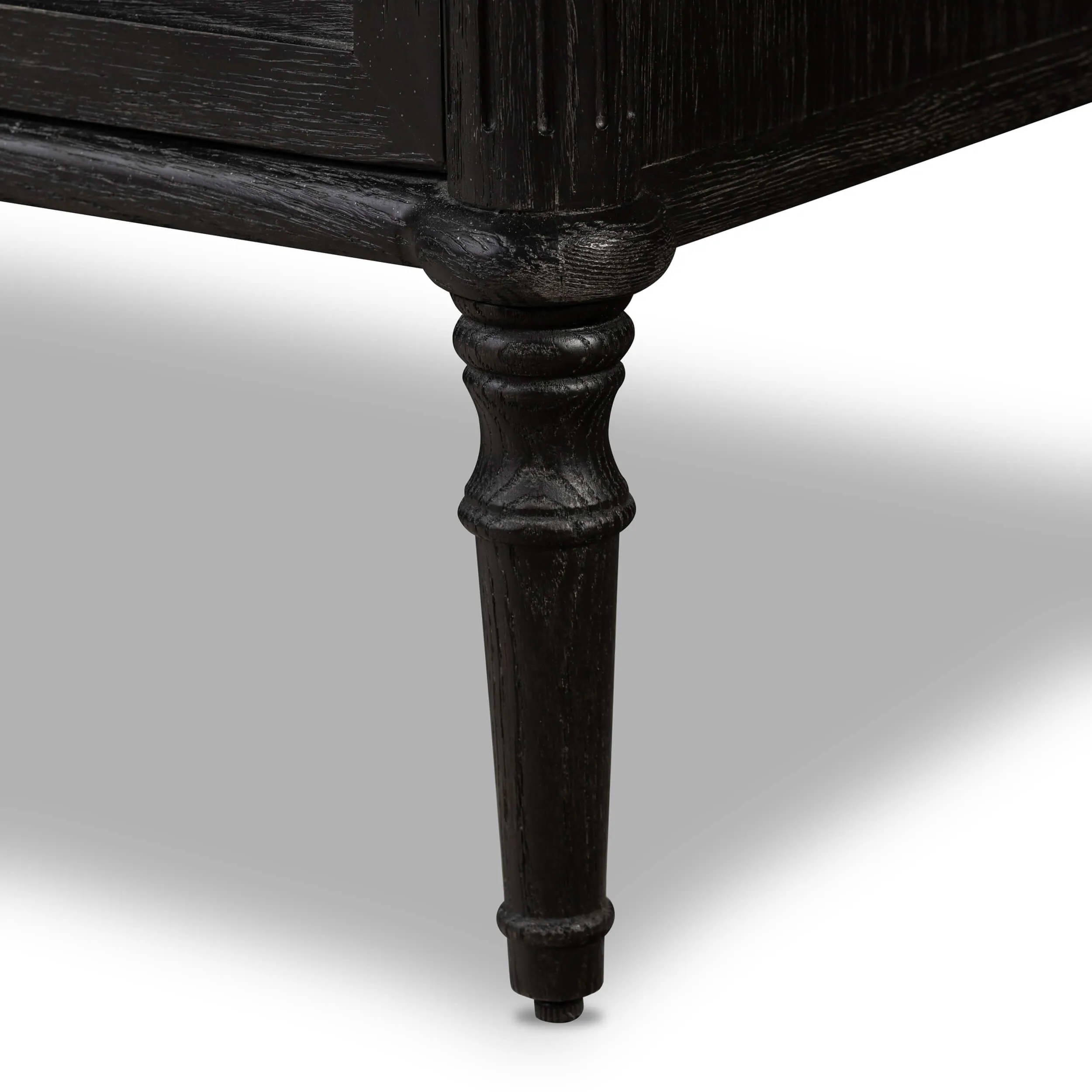Toulouse 9 Drawer Dresser, Distressed Black