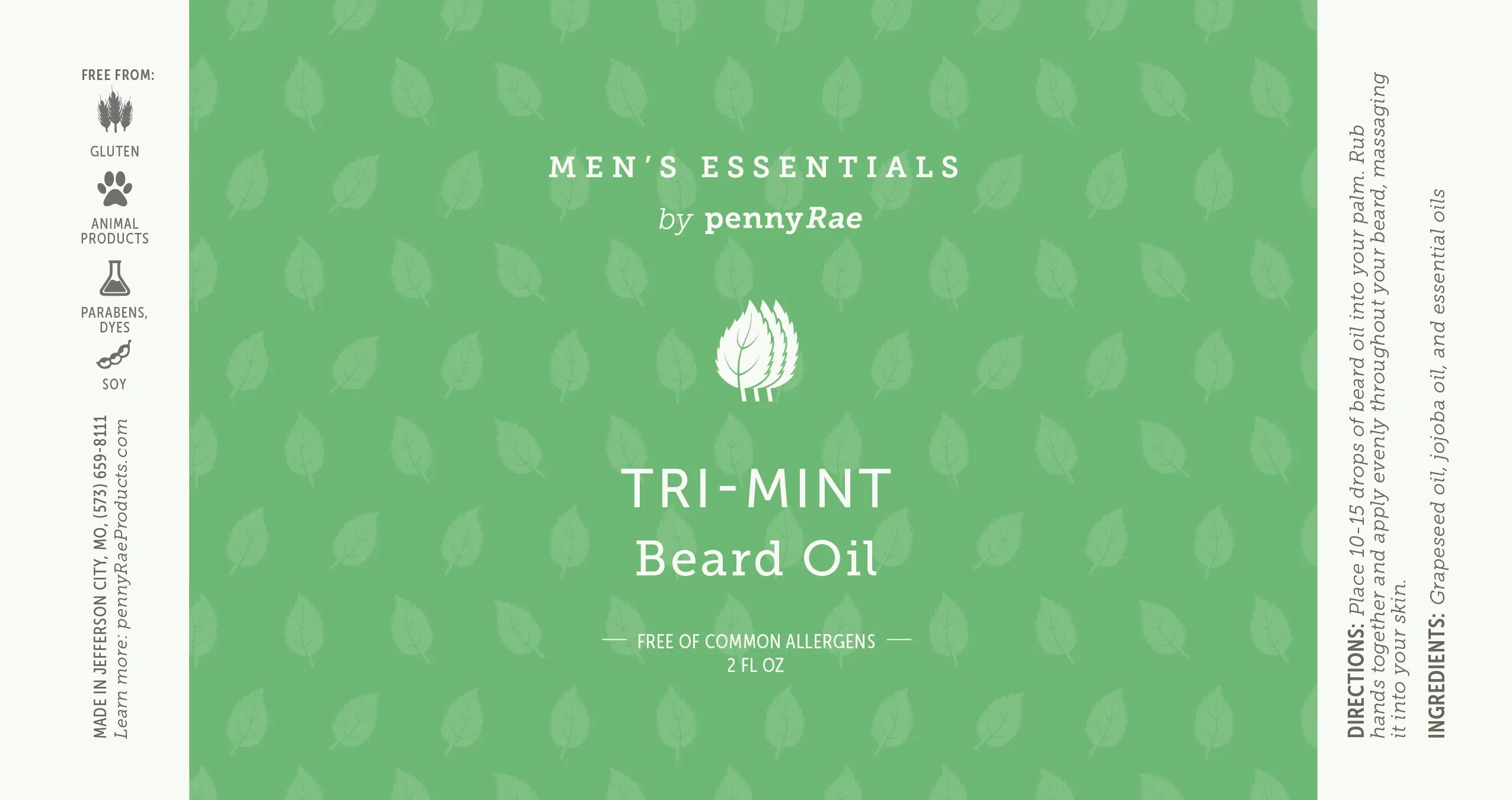 Tri-Mint Beard Oil