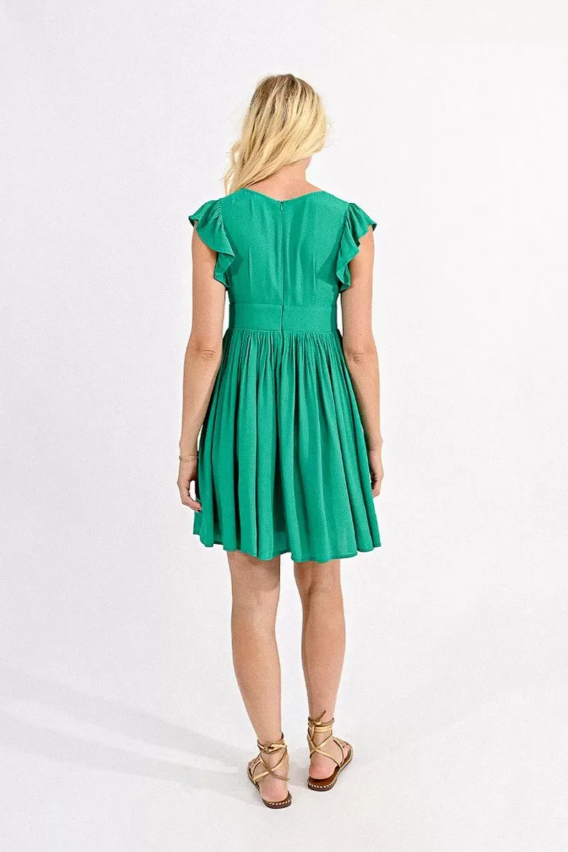 V-Neck Mini Dress