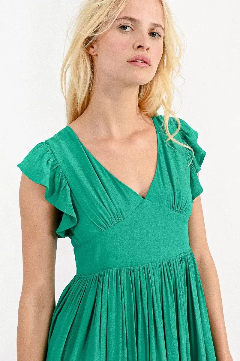 V-Neck Mini Dress