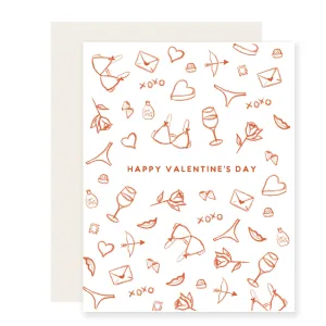 Valentine Sketches Card | Timeless Valentine’s Day Card