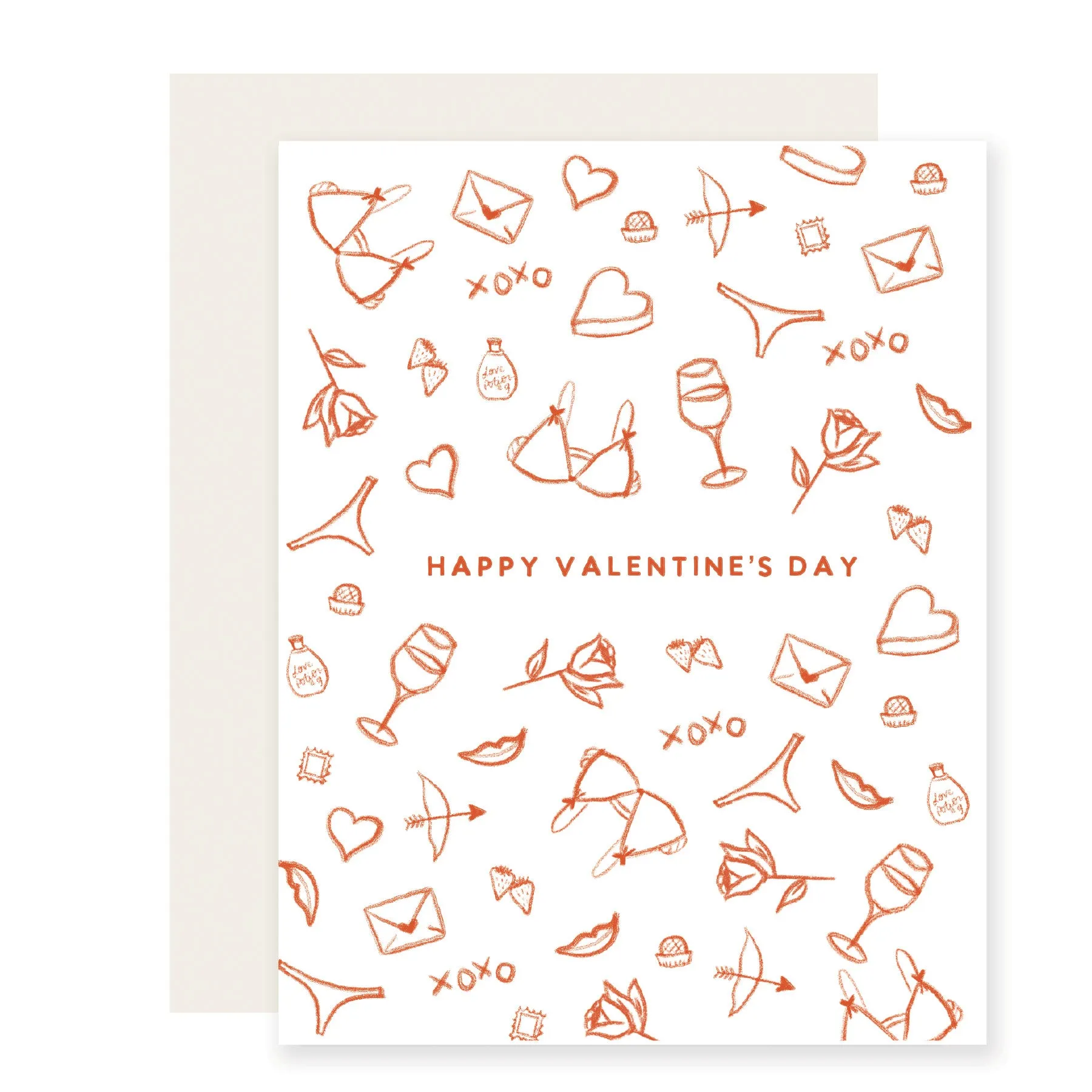Valentine Sketches Card | Timeless Valentine’s Day Card