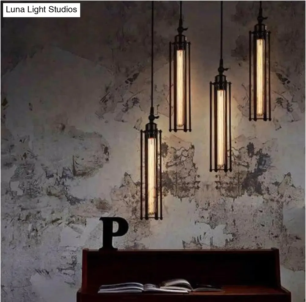 Vintage Flute Pendant Light Fixtures, Industrial Retro Pendant Lamp For Kitchen Island Bar Living Room E27 Luminaire